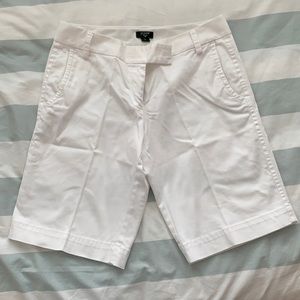 J.Crew Factory White Bermuda Shorts